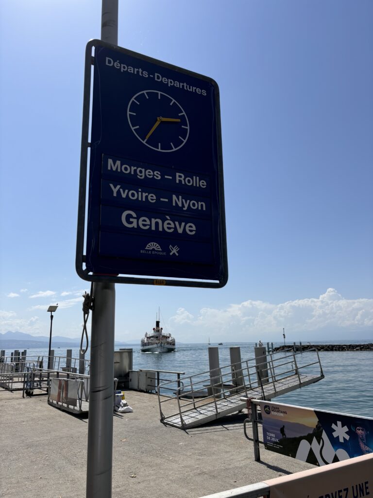 přístav Lausanne Ouchy - loď Rhôna