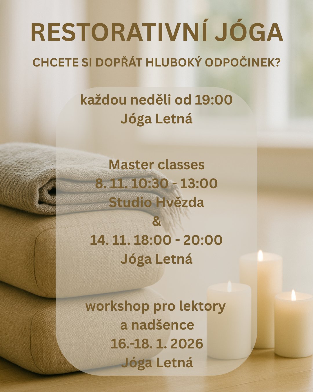 Workshop rehabilitačního cvičení DNS je plný – děkuji!
